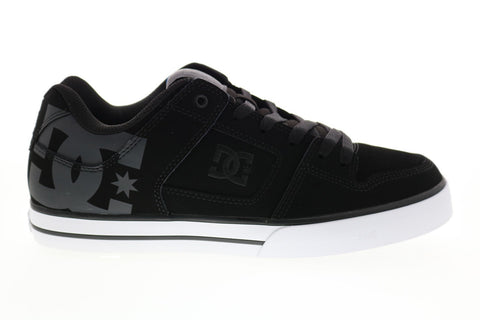 DC Pure 300660 Mens Black Nubuck Lace Up Skate Inspired Sneakers Shoes
