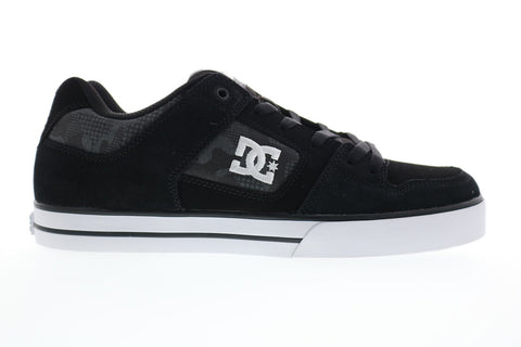 DC Pure 300660 Mens Gray Suede Athletic Lace Up Skate Shoes