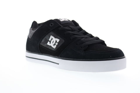 DC Pure 300660 Mens Gray Suede Athletic Lace Up Skate Shoes
