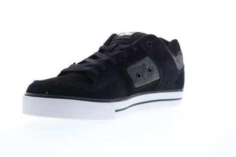 DC Pure 300660 Mens Gray Suede Athletic Lace Up Skate Shoes