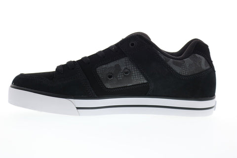 DC Pure 300660 Mens Gray Suede Athletic Lace Up Skate Shoes