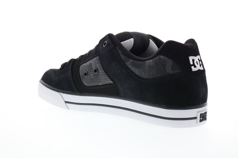 DC Pure 300660 Mens Gray Suede Athletic Lace Up Skate Shoes