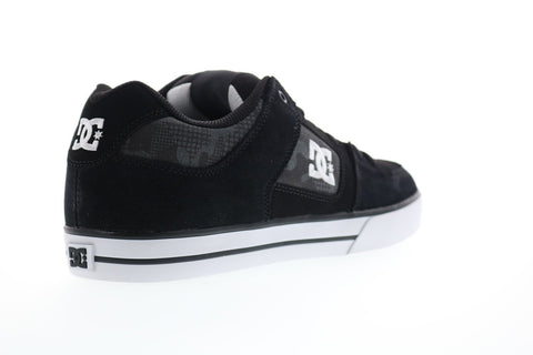 DC Pure 300660 Mens Gray Suede Athletic Lace Up Skate Shoes