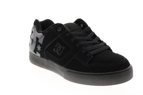 DC Pure 300660-XKRS Mens Black Suede Skate Inspired Sneakers Shoes