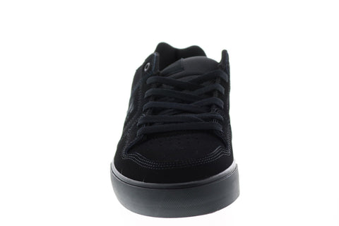DC Pure 300660-XKRS Mens Black Suede Skate Inspired Sneakers Shoes