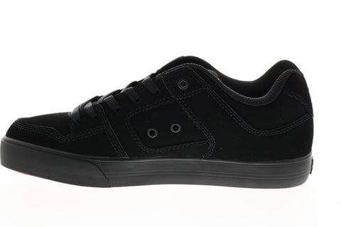 DC Pure 300660-XKRS Mens Black Suede Skate Inspired Sneakers Shoes