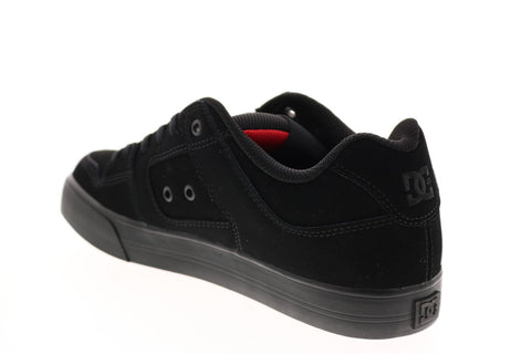 DC Pure 300660-XKRS Mens Black Suede Skate Inspired Sneakers Shoes
