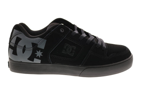 DC Pure 300660-XKRS Mens Black Nubuck Skate Inspired Sneakers Shoes