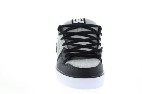 DC Pure SE 301024 Mens Gray Canvas Skate Inspired Sneakers Shoes