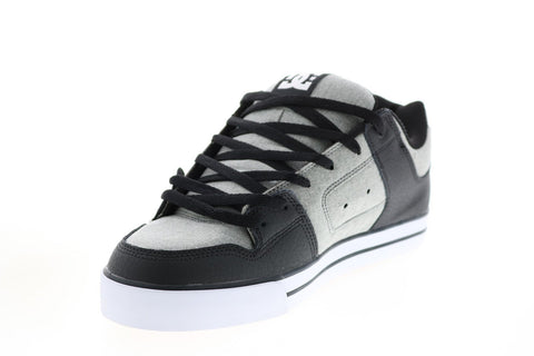 DC Pure SE 301024 Mens Gray Canvas Skate Inspired Sneakers Shoes