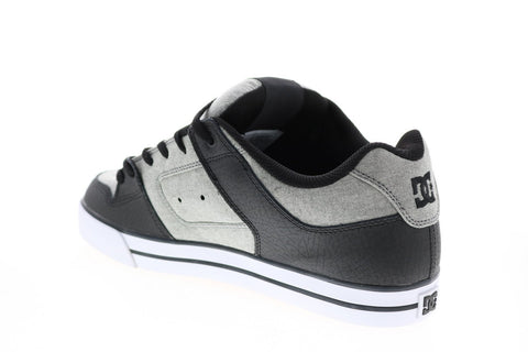 DC Pure SE 301024 Mens Gray Canvas Skate Inspired Sneakers Shoes