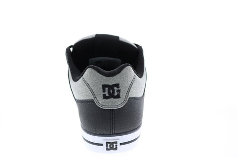 DC Pure SE 301024 Mens Gray Canvas Skate Inspired Sneakers Shoes