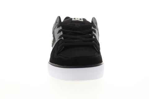 DC Pure SE 301024 Mens Black Nubuck Athletic Lace Up Skate Shoes
