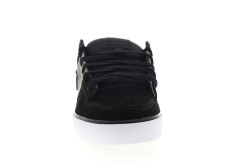 DC Pure SE 301024 Mens Black Suede Lace Up Athletic Skate Shoes