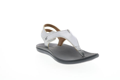 Olukai Eheu Girls G 30139-2K26 Girls Silver Synthetic Slingback Sandals Shoes