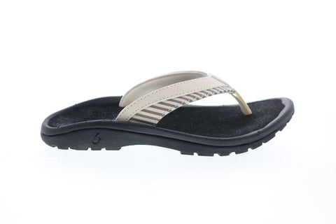 Olukai Ohana Koa Girls G 30148-19ZP Girls Beige Flip-Flops Sandals Shoes