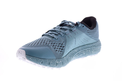 Under Armour Charged Bandit Trail Mens Blue Mesh Athletic Running Shoes