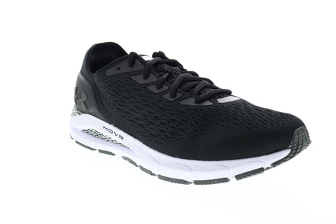 Under Armour HOVR Sonic 3 Mens Black Mesh Lace Up Athletic Running Shoes