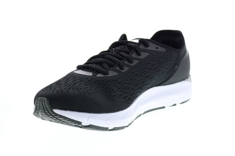 Under Armour HOVR Sonic 3 Mens Black Mesh Lace Up Athletic Running Shoes