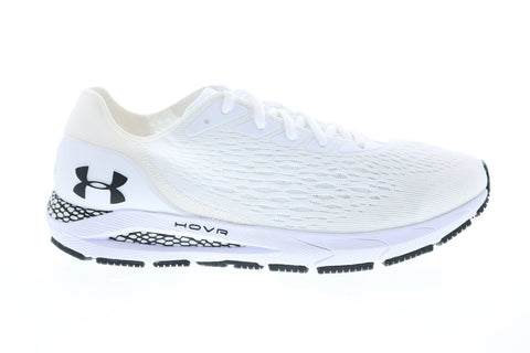 Under Armour HOVR Sonic 3 Mens White Mesh Lace Up Athletic Running Shoes