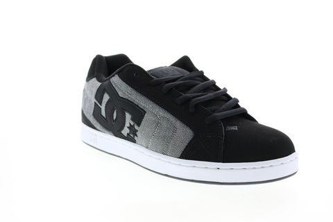 DC Net SE 302297 Mens Black Suede Skate Inspired Sneakers Shoes