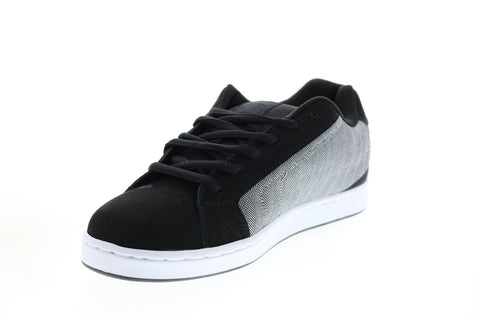 DC Net SE 302297 Mens Black Suede Skate Inspired Sneakers Shoes
