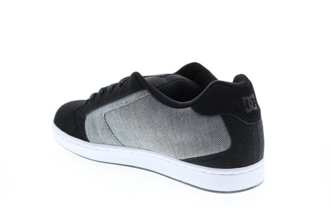 DC Net SE 302297 Mens Black Suede Skate Inspired Sneakers Shoes