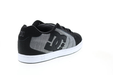 DC Net SE 302297 Mens Black Suede Skate Inspired Sneakers Shoes