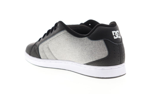 DC Net SE 302297 Mens Black Synthetic Canvas Lace Up Athletic Skate Shoes