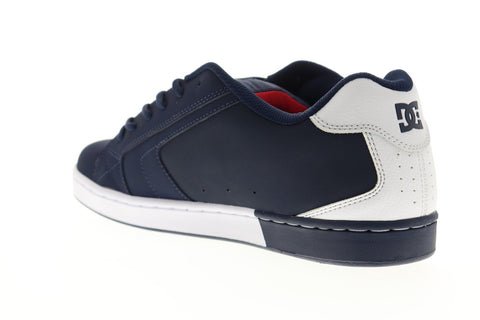 DC Net SE 302297 Mens Blue Nubuck Leather Lace Up Skate Sneakers Shoes