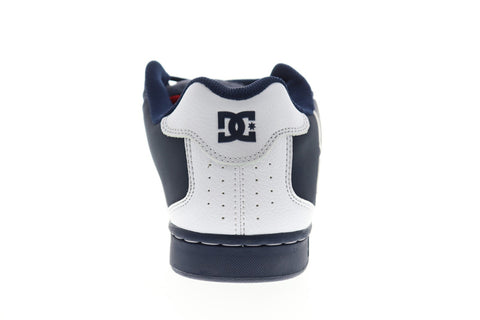 DC Net SE 302297 Mens Blue Nubuck Leather Lace Up Skate Sneakers Shoes