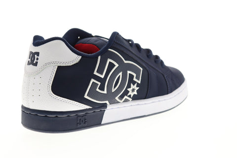 DC Net SE 302297 Mens Blue Nubuck Leather Lace Up Skate Sneakers Shoes