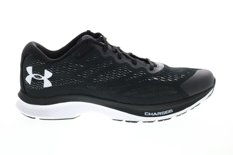 Under Armour Charged Bandit 6 Mens Black Mesh Lace Up Athletic Running Shoes