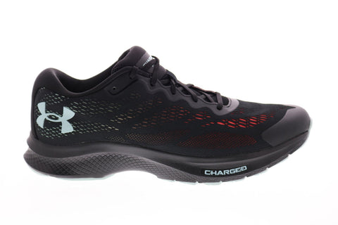 Under Armour Charged Bandit 6 Mens Black Mesh Lace Up Athletic Running Shoes