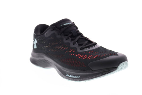 Under Armour Charged Bandit 6 Mens Black Mesh Lace Up Athletic Running Shoes