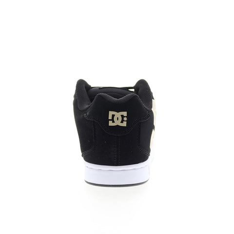 DC Net 302361-BC1 Mens Black Nubuck Lace Up Skate Inspired Sneakers Shoes