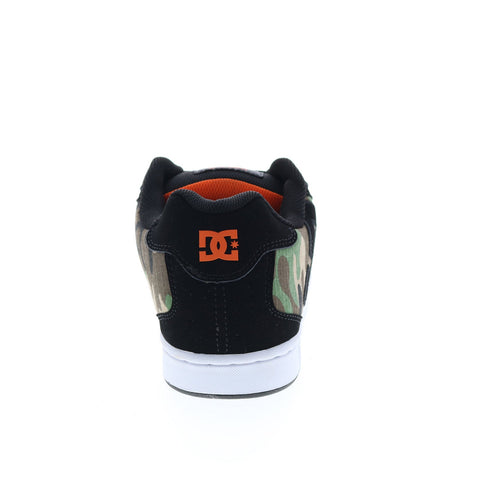 DC Net 302361-BCM Mens Black Nubuck Lace Up Skate Inspired Sneakers Shoes