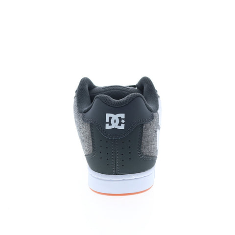 DC Net 302361-GRH Mens Gray Leather Skate Inspired Sneakers Shoes
