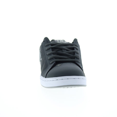 DC Net 302361-HGW Mens Gray Leather Lace Up Skate Inspired Sneakers Shoes