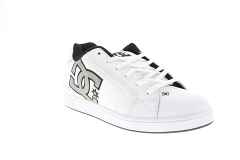 DC Net 302361-HHB Mens White Leather Skate Inspired Sneakers Shoes