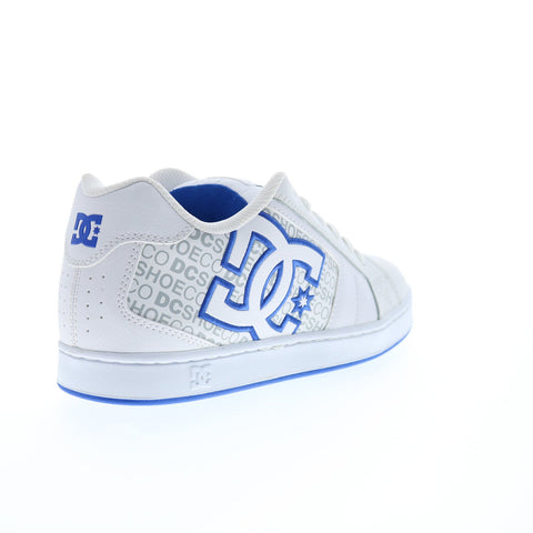 DC Net 302361-HYB Mens Gray Leather Lace Up Skate Inspired Sneakers Shoes
