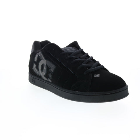 DC Net 302361-KPC Mens Black Nubuck Lace Up Skate Inspired Sneakers Shoes