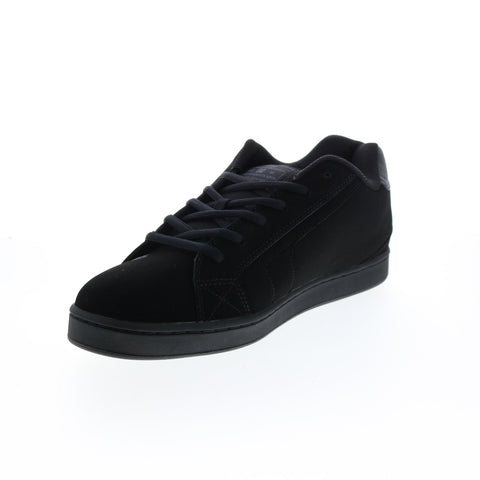 DC Net 302361-KPC Mens Black Nubuck Lace Up Skate Inspired Sneakers Shoes