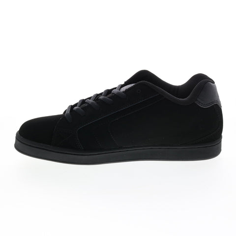 DC Net 302361-KPC Mens Black Nubuck Lace Up Skate Inspired Sneakers Shoes