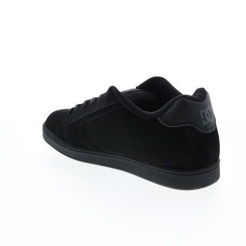 DC Net 302361-KPC Mens Black Nubuck Lace Up Skate Inspired Sneakers Shoes