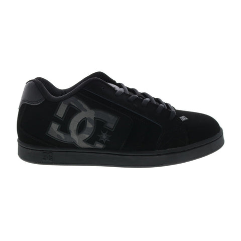 DC Net 302361-KPC Mens Black Nubuck Lace Up Skate Inspired Sneakers Shoes