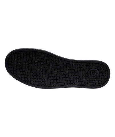 DC Net 302361-1AB Mens Black Nubuck Lace Up Skate Inspired Sneakers Shoes