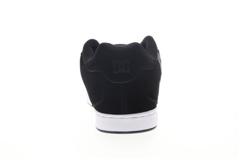 DC Net 302361 Mens Black Nubuck Leather Lace Up Skate Sneakers Shoes