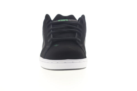 DC Net 302361 Mens Black Nubuck Lace Up Athletic Skate Shoes