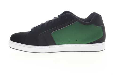DC Net 302361 Mens Black Nubuck Lace Up Athletic Skate Shoes